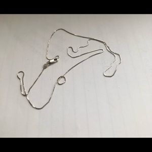 REAL SOLID 18K WHITE GOLD NECKLACE CHAIN